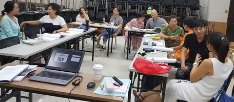 官网小组实练现场